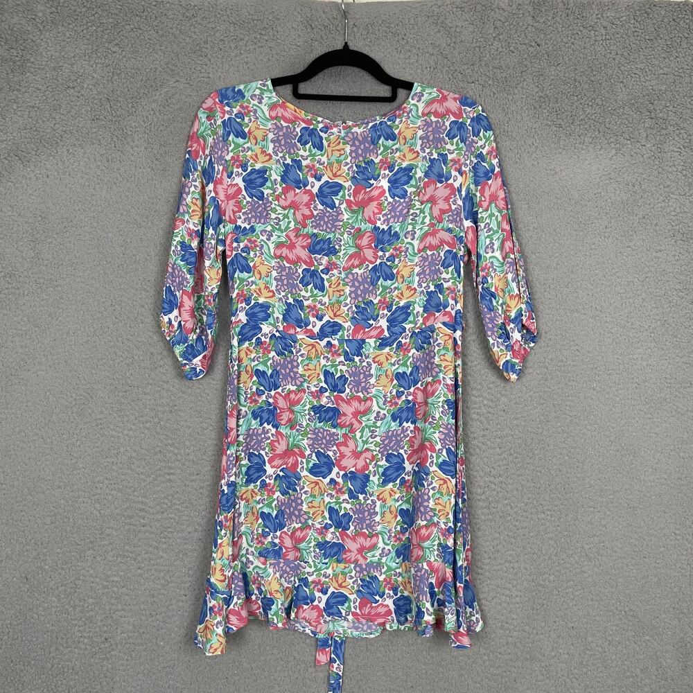Faithfull The Brand Dress Womens US 4 Small Estelle Mini Jemima Floral Summer